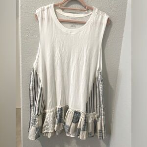 Pilcro Babydoll Muscle Tank, Sz L